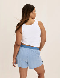 Binta wears KNIX L | Blue Stripe