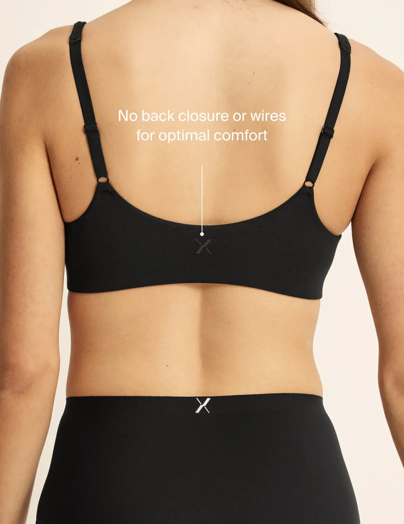 NightLift Women’s Sleep Support Bra – Black, Size 42D, Soft & Comfy For Overnight Wear
