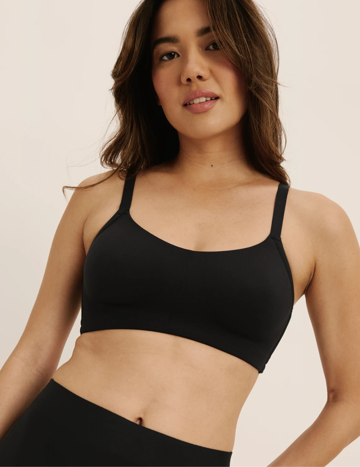 Julie is a 30C and wearing KNIX XS  | Black