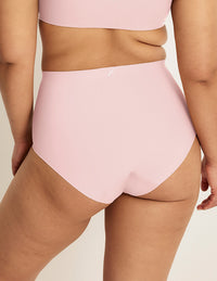 Back view of model wearing the Leakproof UltraThin No-Show High Rise highlighting the coverage and smooth fit