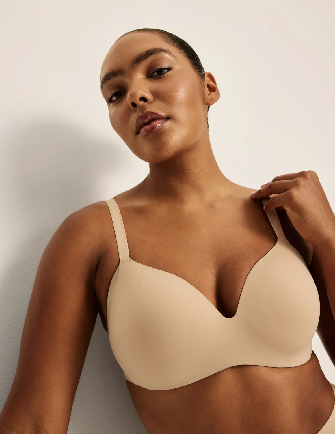 Knix WingWoman bra in warm sand