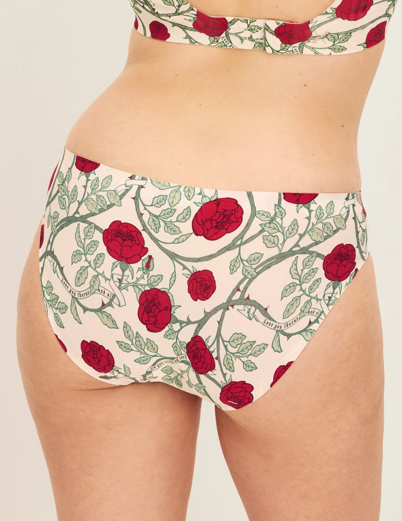 Liz has 41.25” hips wearing KNIX M | | Spring Court Bloom/Pink/Thorns and All