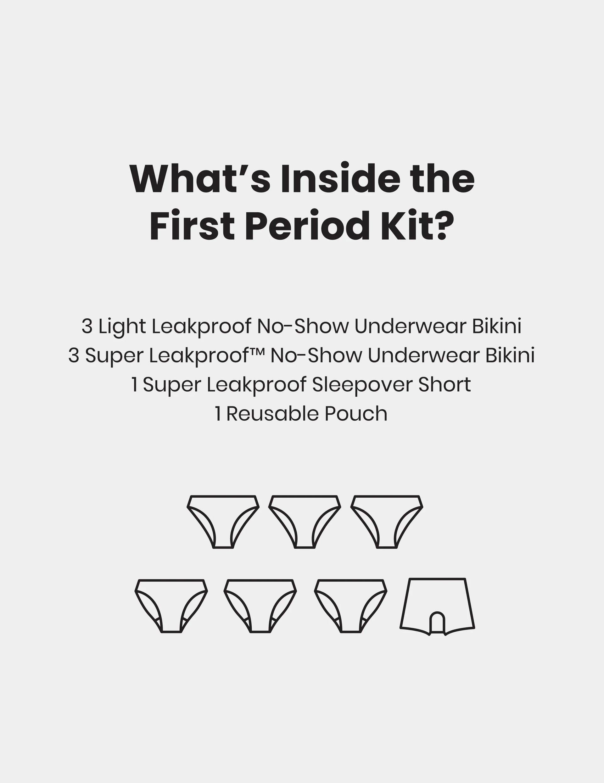 Teen First Period Kit - Bikini